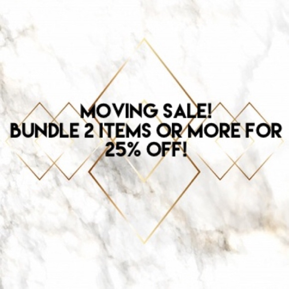 Moving Sale 25% Off Bundles